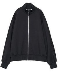 Yoshio Kubo - Mesh-Panelled Zip-Up Sweatshirt - Lyst