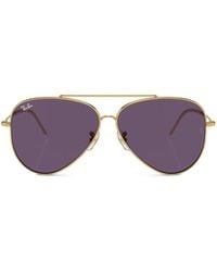 Ray-Ban - Occhiali Da Sole Aviator Reverse Con Lenti Colorate - Lyst
