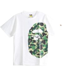 A Bathing Ape - Ape Head Camouflage-Print T-Shirt - Lyst