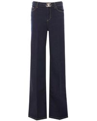 Liu Jo - Belted Flared Jeans - Lyst