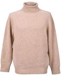 Brunello Cucinelli - Turtleneck Ribbed-Cuff Sweater - Lyst