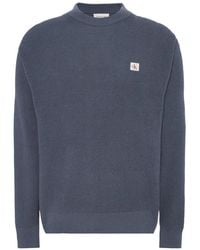 Calvin Klein - Logo-Patch Waffle-Knit Sweater - Lyst
