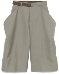 Sacai - Draped-Panel Trousers - Lyst