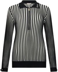 Liu Jo - Half-Zip Ribbed Top - Lyst
