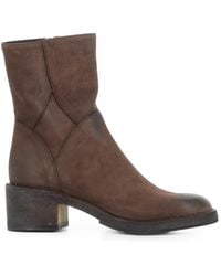 Pantanetti - Nubuck-Leather Ankle Boots - Lyst
