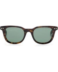Montblanc - Tortoiseshell Square-Frame Sunglasses - Lyst