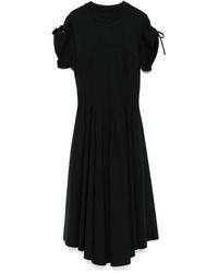 Aganovich - Pleat-Detail Midi Dress - Lyst
