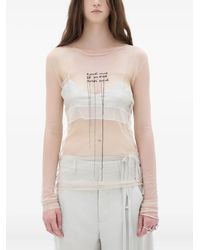 Ann Demeulemeester - Haut En Tulle Angel Divine À Manches Longues - Lyst