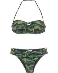 Amir Slama - Wave Print Bikini Set - Lyst