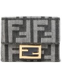 Fendi - Baguette Micro Tri-Fold Wallet - Lyst