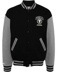 Aape By A Bathing Ape - Logo Baseball Jacket - Lyst