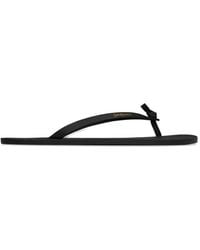 Saint Laurent - Thong Strap Flip-Flops - Lyst