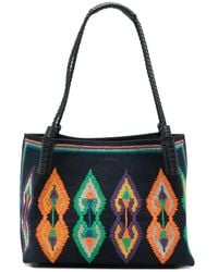 Etro - Medium Canvas Libra Tote Bag With Embroidery - Lyst