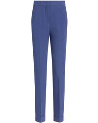 Etro - High-Waist Cropped Trousers - Lyst