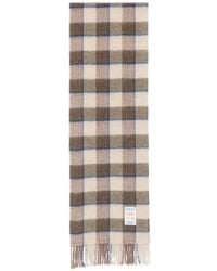 A.P.C. - Écharpe Frangée À Carreaux - Lyst