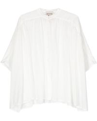 Semicouture - Camisa con pliegues - Lyst