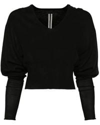 Rick Owens - Top Met Ballonmouwen En V-Hals - Lyst