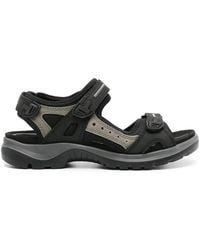 Ecco - Offroad W Ek Black Mole Black Nubuck Textile Black Mole Black Sandals - Lyst