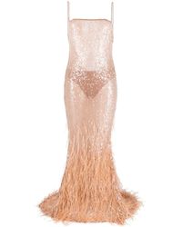 retroféte - Feather- Embellished Gown - Lyst