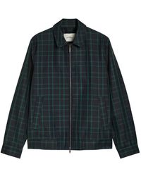 Les Deux - Checked Zip Jacket - Lyst