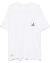 WTAPS - Slogan-Embroidered T-Shirt - Lyst