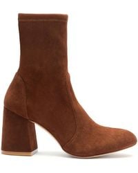Stuart Weitzman - Ankle-Length Suede Boots - Lyst