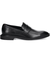 HUGO - Penny Leather Loafers - Lyst