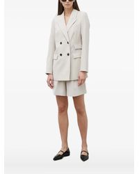 Bruuns Bazaar - Brassica Bb Linda Double-Breasted Puff-Sleeve Blazer - Lyst