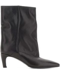 strategia shoes - Cecile Square-Toe Ankle Boots - Lyst