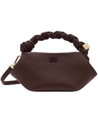 Ganni - Mini Bou Twisted-Handle Tote Bag - Lyst