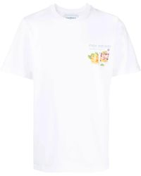 CASABLANCA - Graphic-Print Short-Sleeved T-Shirt - Lyst