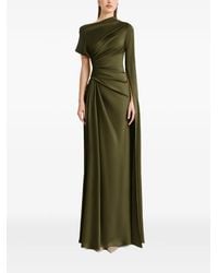 Gemy Maalouf - Asymmetrical-Neckline Draped Dress - Lyst