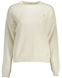 U.S. POLO ASSN. - Embroidered-Logo Crew-Neck Sweater - Lyst