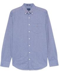 GANT - Overhemd Met Geborduurd Logo - Lyst