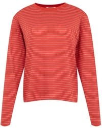 AURALEE - Striped Long-Sleeve T-Shirt - Lyst