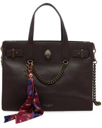 Kurt Geiger - Eagle-Plaque Scarf-Detail Tote Bag - Lyst