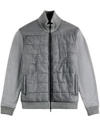 Fay - Gesteppte Jacke Mit Geripptem Besatz - Lyst