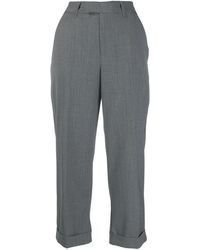 Twinset - Cropped Wool Trousers - Lyst