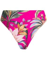 FARM Rio - Floral-Print Bikini Bottoms - Lyst