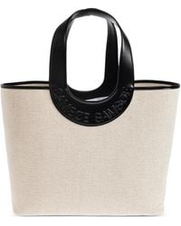 Samsøe & Samsøe - Saberta Logo-Embossed Canvas Tote Bag - Lyst