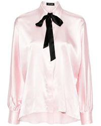 Styland - Pussy-Bow Kimono-Sleeve Shirt - Lyst