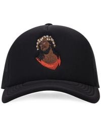 DENIM TEARS - Embroidered Mesh-Panel Trucker Hat - Lyst