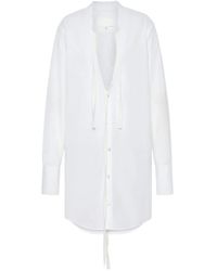 Maison Margiela - V-Neck Shirt Dress - Lyst