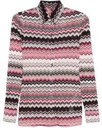 Missoni - Blouse Met Zigzag-Patroon - Lyst