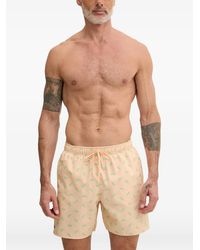 Lacoste - Logo-Print Swim Shorts - Lyst