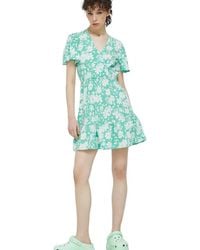 Billabong - Mini Spring Light V-Neck Floral-Detail Dress - Lyst