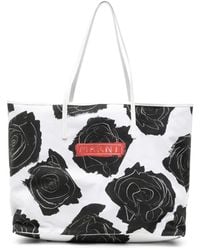 Marni - Großer Tote Bag Mit Blumen-Print - Lyst