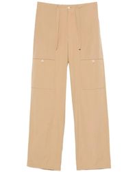 Jil Sander - Wide-Leg Tie Belt Pants - Lyst