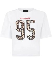 DSquared² - T-Shirt Met Logoprint - Lyst