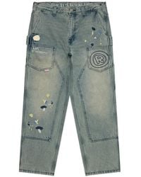 Aape By A Bathing Ape - Embroidered Straight-Leg Jeans - Lyst